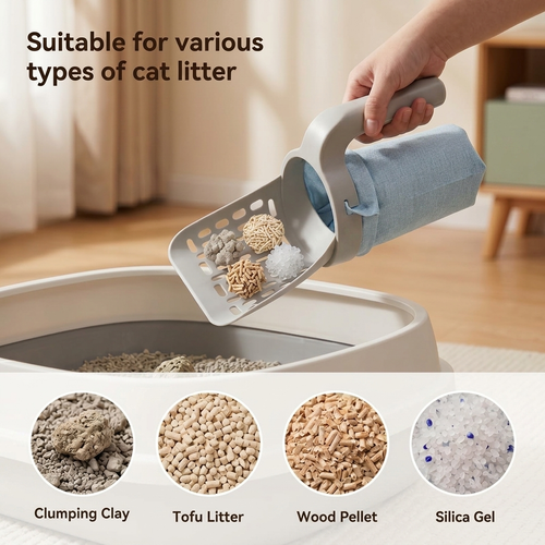 The Litova™ 2-in-1 No-Touch Cat Litter Scooper & Bag Bin